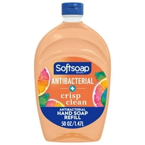 Softsoap Antibacterial Liquid Hand Soap Refill, Crisp Clean - 50 Fluid Ounce
