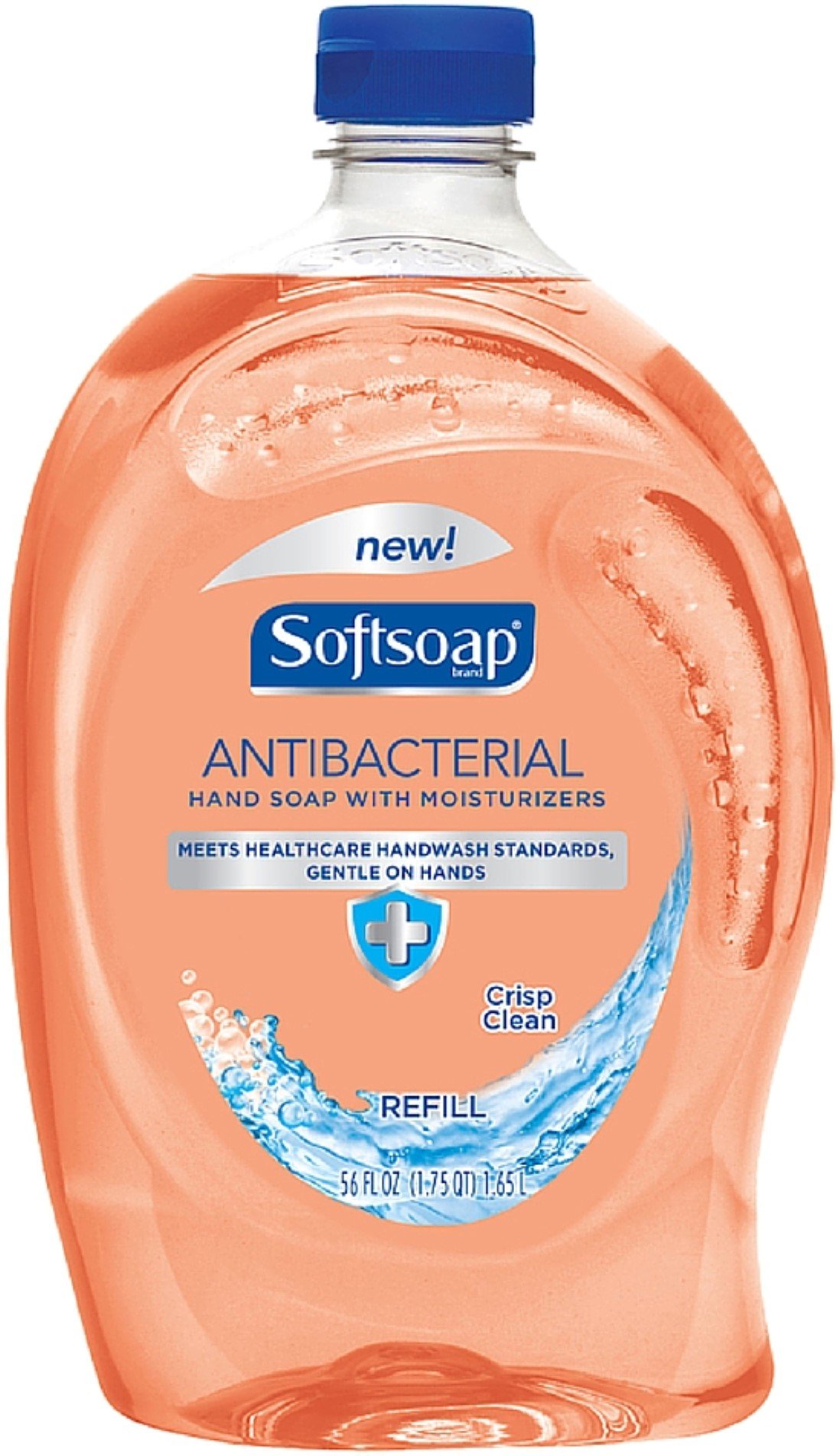 Softsoap Antibacterial Liquid Hand Soap Refill, Crisp Clean 56 Oz (Pack