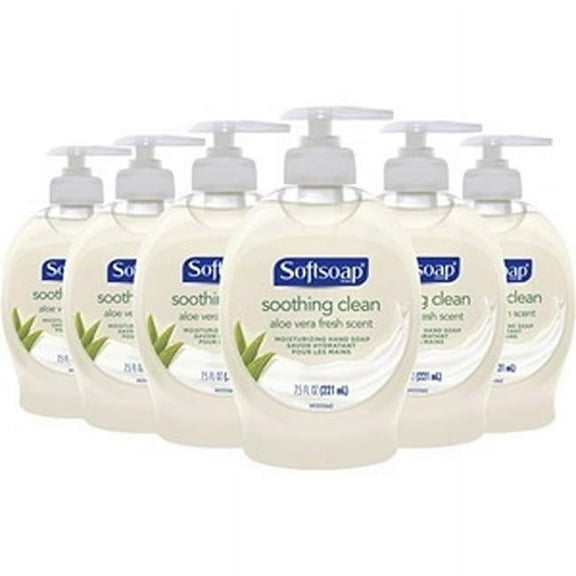 Softsoap CPCUS04968ACT 7.5 oz Soothing Liquid Hand Soap Pump, Pearl - Pack of 6