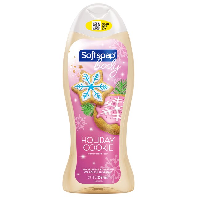 Softsoap Holiday Cookie Body Wash, 20 oz Bottle