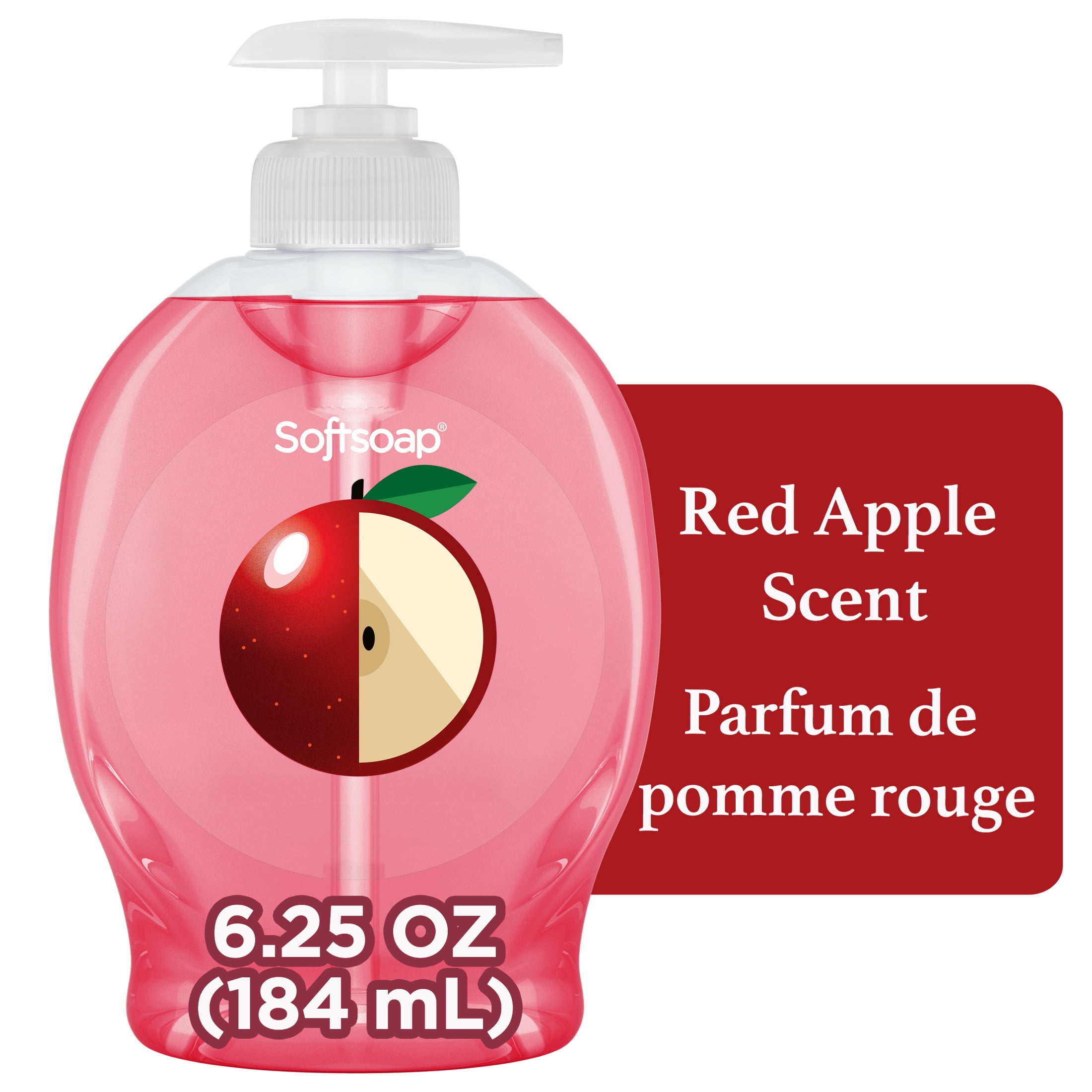 Softsoap Limited Edition Liquid Hand Soap, Red Apple Scent, 6.25 fl oz Pump Bottle