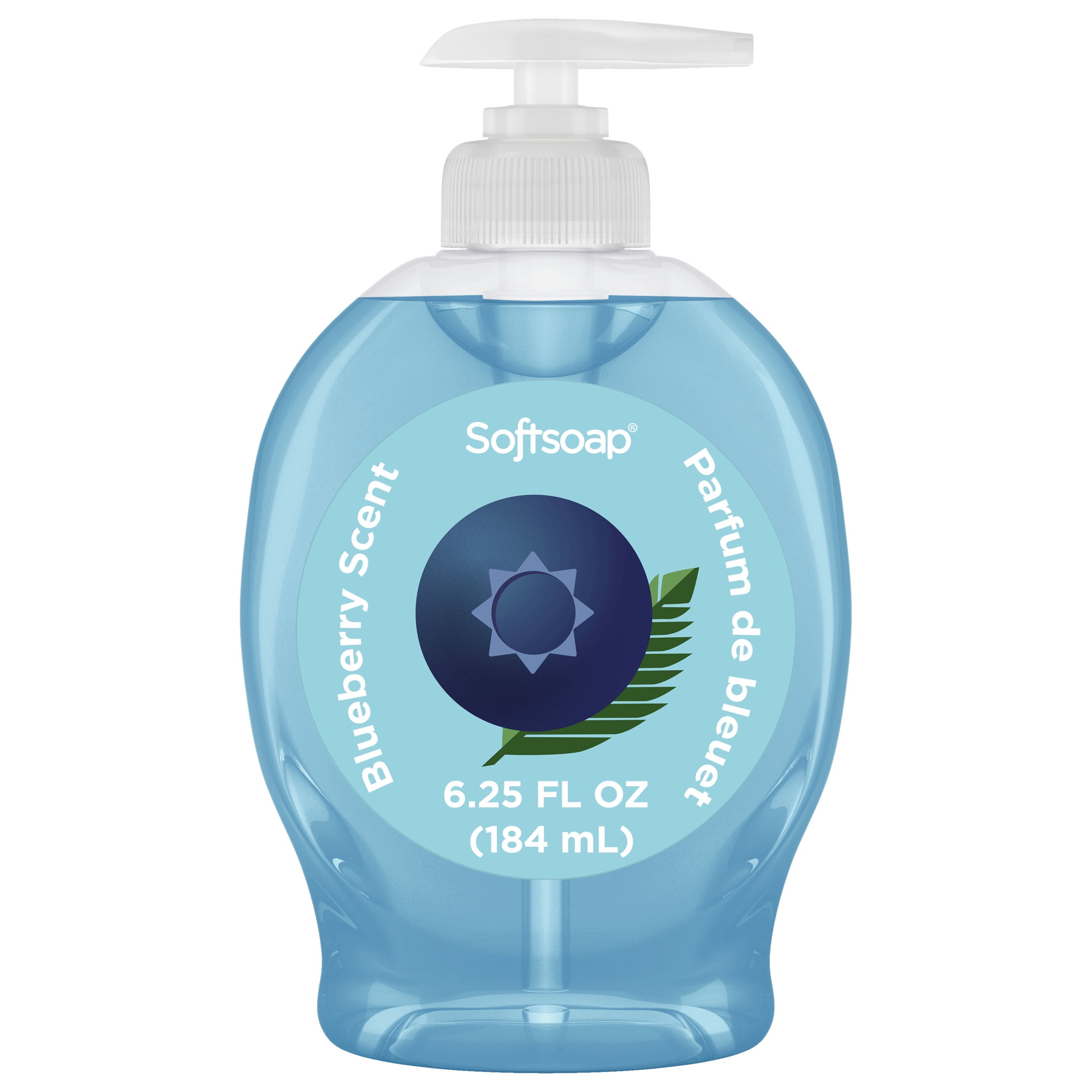 Softsoap Limited Edition Liquid Hand Soap, Seasonal Hand Soap, Paraben Free, pH Balanced, Blueberry Scent, 6.25 fl oz Pump Bottle