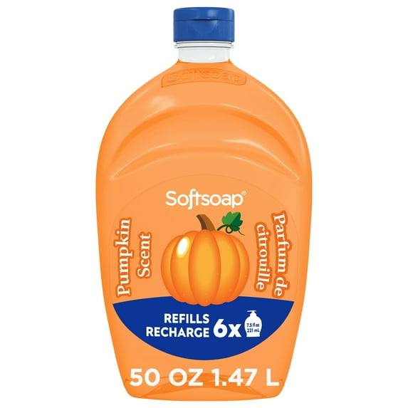 Softsoap Limited Edition Liquid Hand Soap, Kitchen or Bathroom Hand Soap, Pumpkin Scent, 50 fl oz Bottle