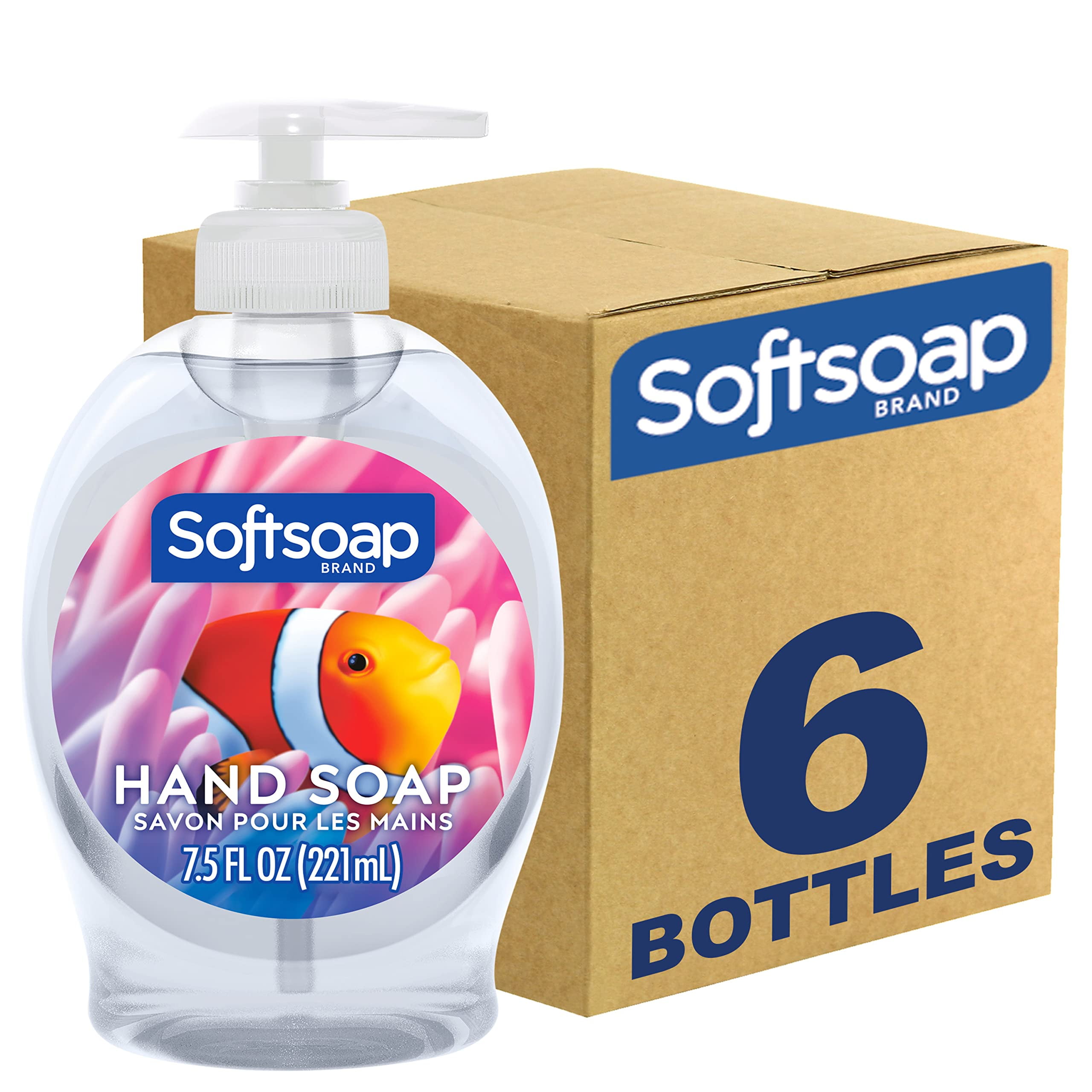 Softsoap Liquid Hand Soap, Aquarium Series 7.5 Fl Oz (Pack Of 6