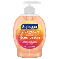 Softsoap Liquid Hand Soap, Kitchen and Bathroom Hand Soap, Juicy Peach, 7.5 Fluid Ounce Bottle