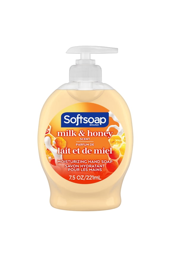 Liquid Hand Soap, Kitchen and Bathroom Hand Soap, Milk and Honey, 7.5 Fluid Ounce