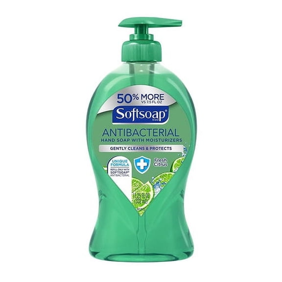 Softsoap Liquid Hand Soap Pump, Antibacterial Fresh Citrus, 11.25 Oz, 6 Pack