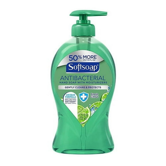 Softsoap Liquid Hand Soap Pump, Antibacterial Fresh Citrus, 11.25 Oz