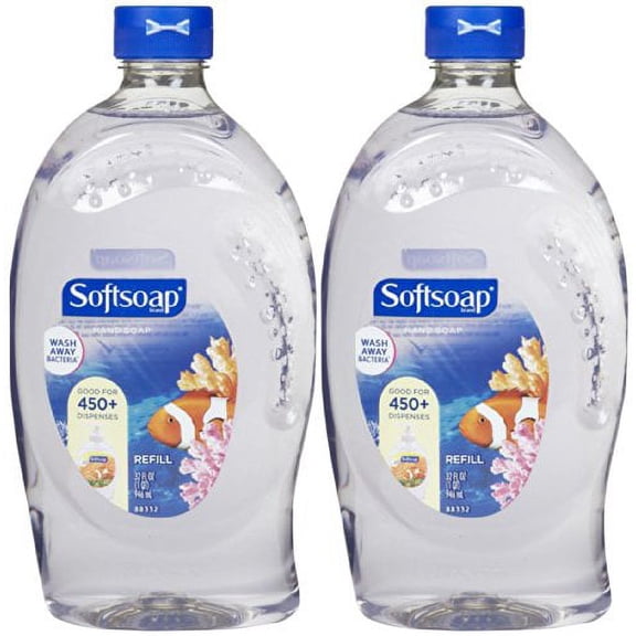 Softsoap Liquid Hand Soap Refill, Aquarium Series - 32 fluid ounces (2 Pack)