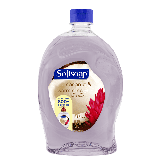 Softsoap Liquid Hand Soap Refill, Coconut and Warm Ginger 56 oz