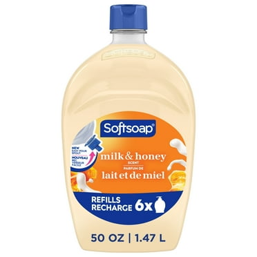 Softsoap Moisturizing Liquid Hand Soap, Milk & Honey Scent, 50 fl oz Refill