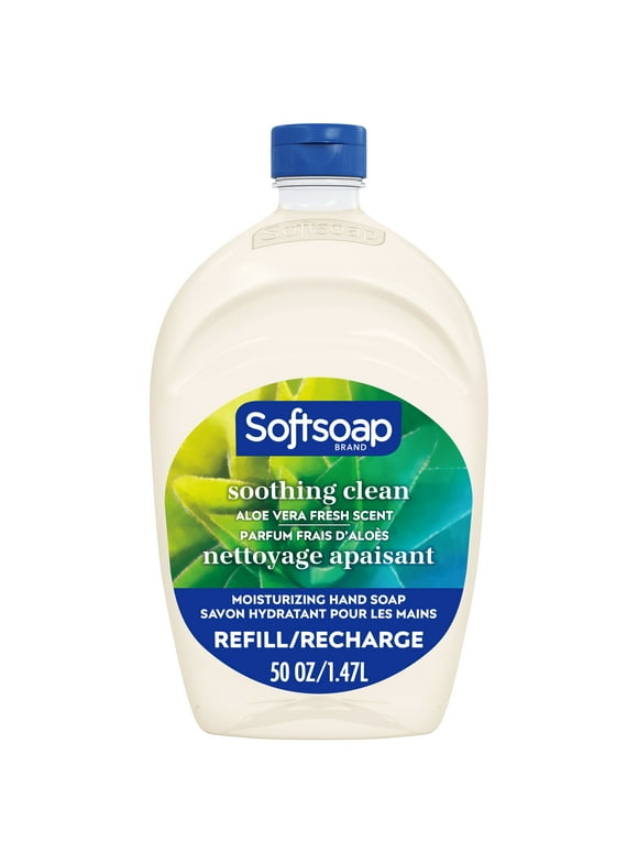 Softsoap Liquid Hand Soap Refill, Soothing Clean, Aloe Vera Fresh Scent - 50 Fluid Ounce