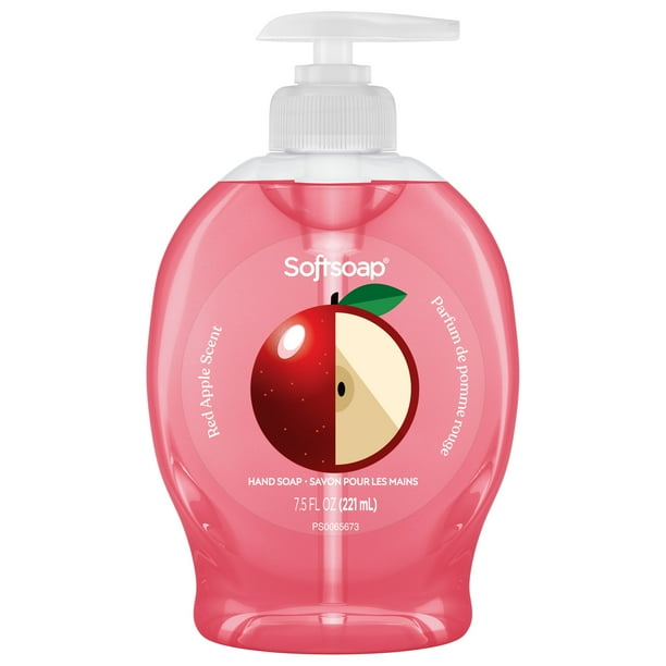 Softsoap Limited Edition Red Apple Liquid Hand Soap Kitchen or Bathroom Hand Soap 7.5 oz Pump Bottle Walmart Business Supplies