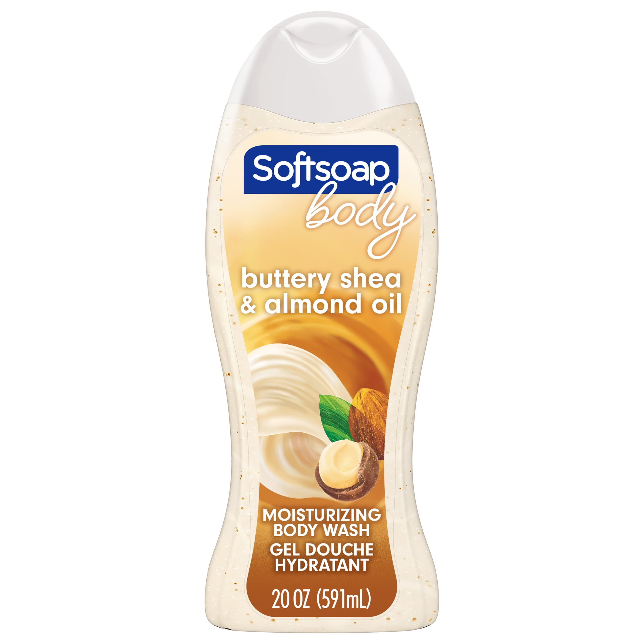 Softsoap Moisturizing Body Wash, All Skin Types, Shea and Almond Oil, 20 fl oz Bottle