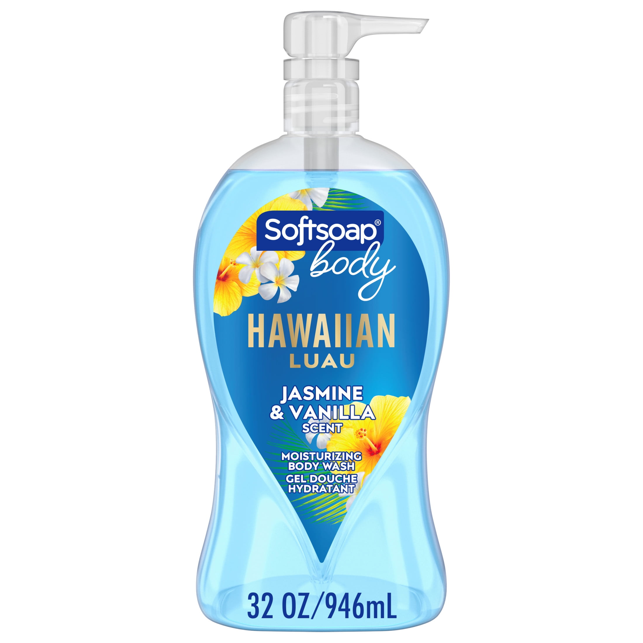 Softsoap Moisturizing Body Wash Hawaiian Luau, Jasmine and Vanilla