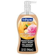 Softsoap Moisturizing Body Wash Pump, Luminous Oils Macadamia Oil & Peony - 32 Fluid Ounce Pump