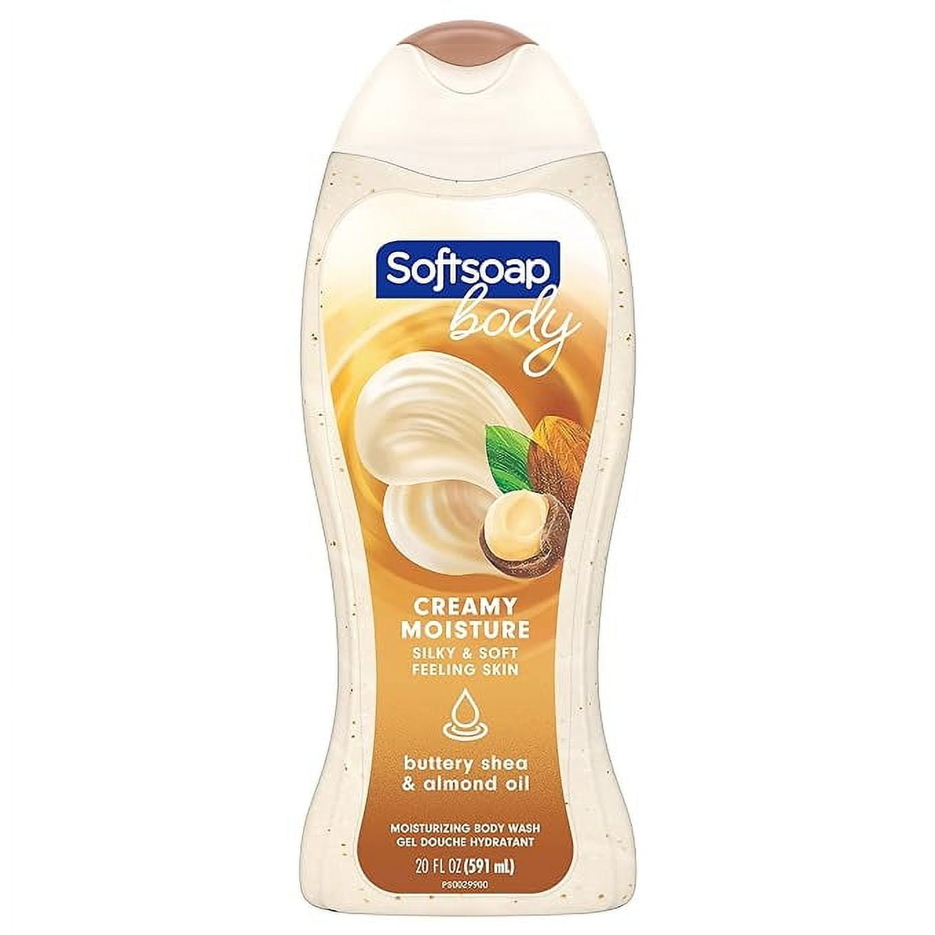 Softsoap Moisturizing Body Wash, Shea And Almond Oil, 20 Oz, 6 Pack
