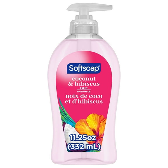 Softsoap Moisturizing Liquid Hand Soap, Coconut and Hibiscus, 11.25 Fluid Ounce Bottle