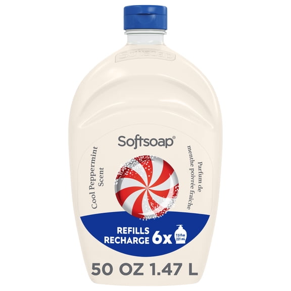 Softsoap Limited Edition Liquid Hand Soap, Cool Peppermint Scent, 50 fl oz Bottle