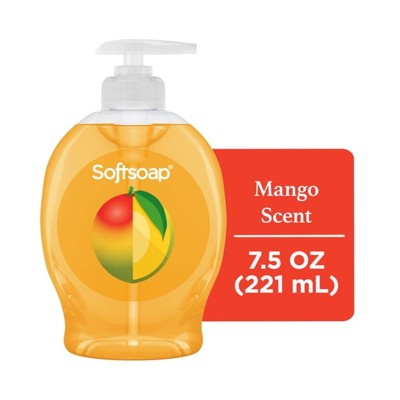 Softsoap Limited Edition Liquid Hand Soap, Mango Scent, 7.5 fl oz Pump Bottle