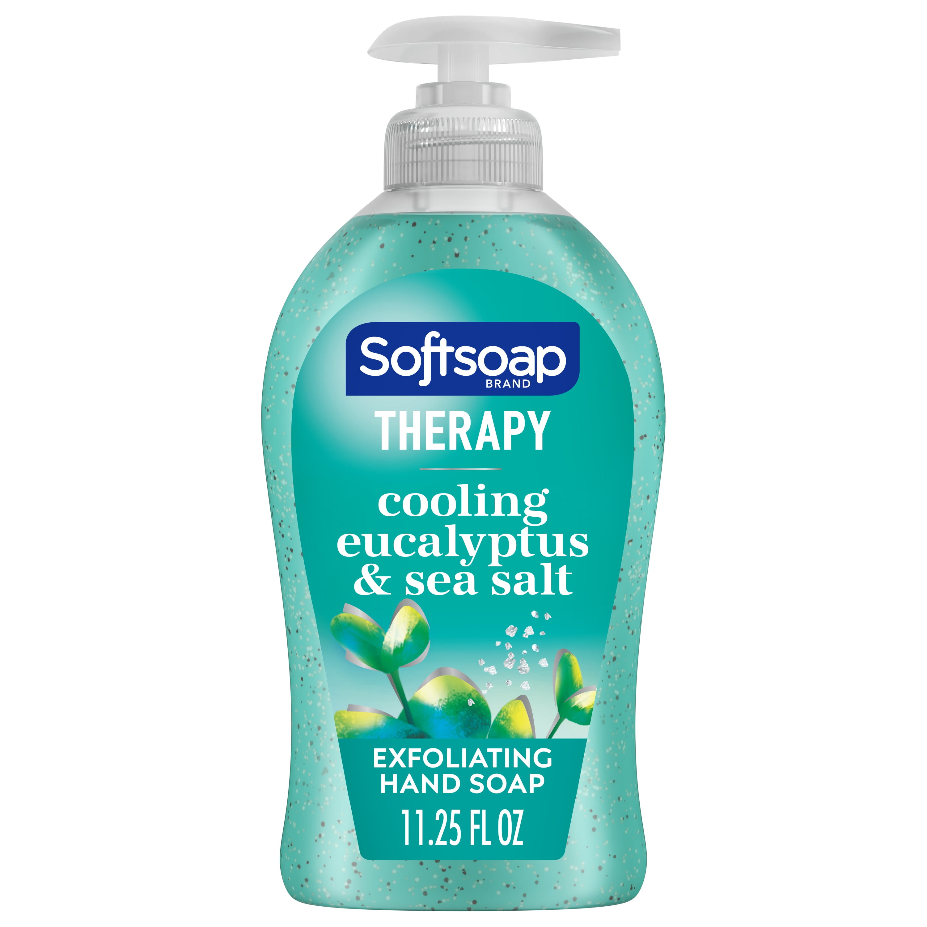 Softsoap Therapy Eucalyptus and Sea Salt Scent Exfoliating Liquid Hand  Soap, 11.25 oz Bottle