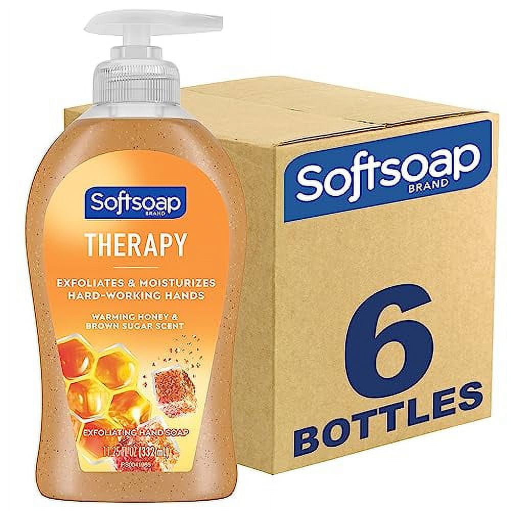 Softsoap Therapy Warming Honey & Brown Sugar Scent Exfoliating Hand Soap,  11.25 fl oz