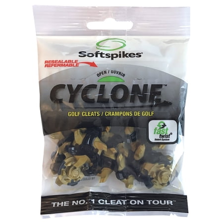 Softspikes Cyclone Golf Cleat, Fast Twist, 18 Count