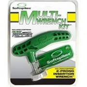 Softspikes Multi Wrench Golf Cleat Kit – Cleat Ripper & 2-Prong Insertion Wrench for Easy Golf Spike Installation & Removal, Durable Plastic, All Spike Compatible