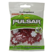 Softspikes Pulsar Fast Twist 3.0 Golf Cleats   Cherry Red, 18 Count   Flexible 8-Leg Design for Comfort & Traction   Green-Friendly Replacement Spikes
