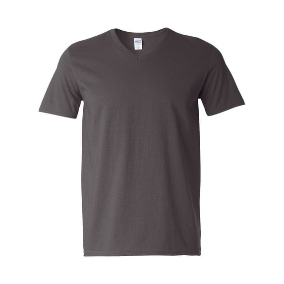Softstyle V-Neck T-Shirt, M, Charcoal