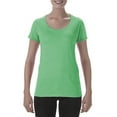thumbnail image 1 of Softstyle Women’s Deep Scoop Neck T-Shirt, M, Heather Irish Green, 1 of 3