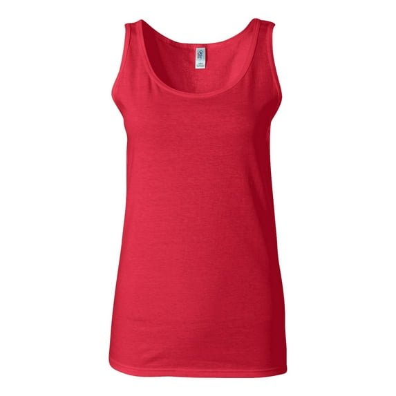Softstyle Women’s Tank Top, M, Cherry Red