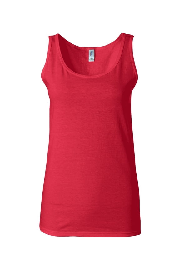 Softstyle Women’s Tank Top, XL, Cherry Red