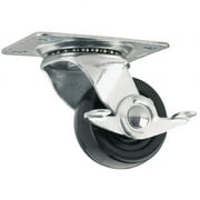 Waxman Consumer Group 4324055T 2" Rubber Plate Swivel Caster With Brake