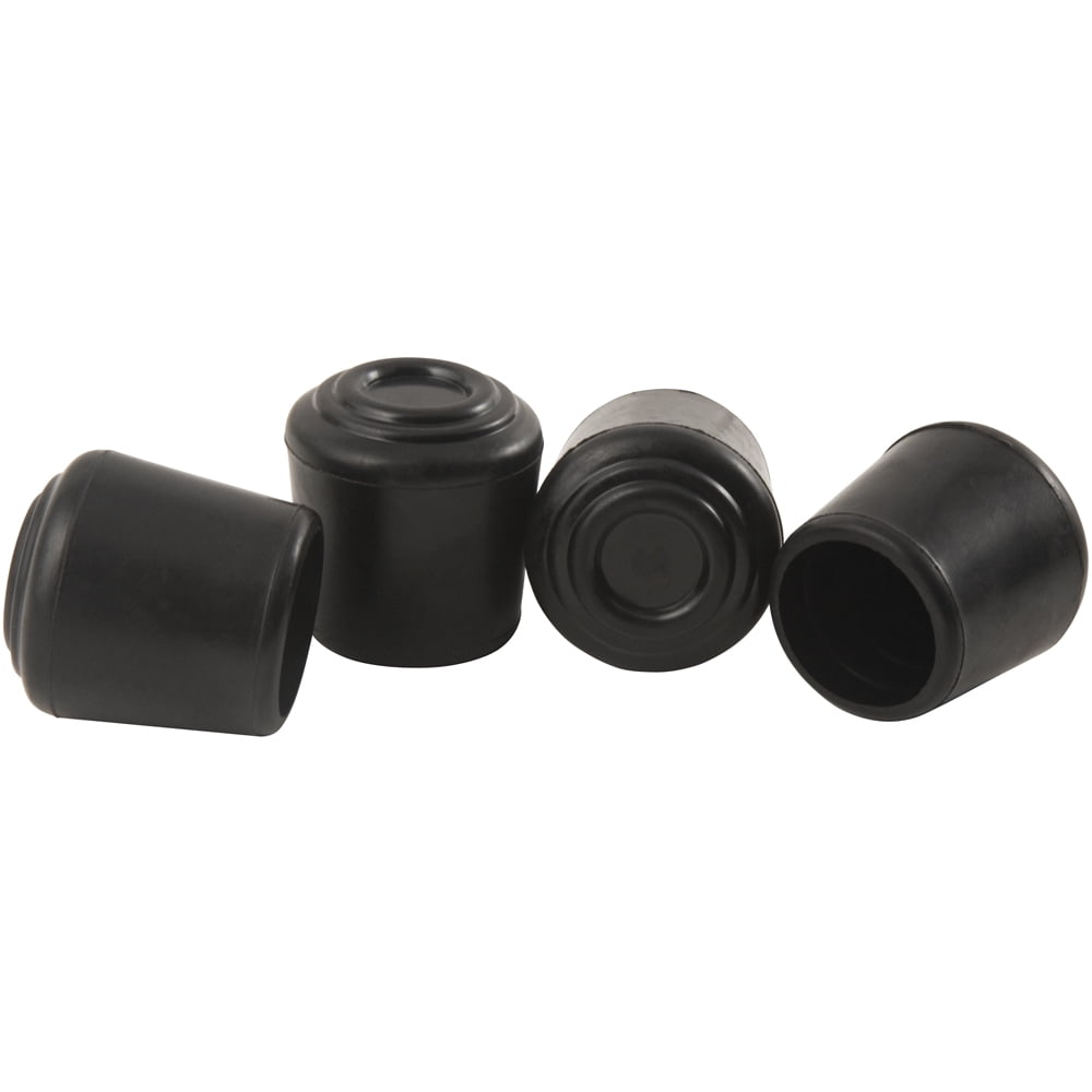 Softtouch 3 4 Rubber Chair Leg Tip Replacement Black 4 Pack Walmart