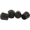 thumbnail image 1 of Softtouch 3/4" Rubber Chair Leg Tip Replacement, Black (4 Pack), 1 of 3
