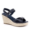 thumbnail image 1 of Softwalk Women's San Marino Platform Sandal 12 2AN US, Navy Patent, 1 of 1