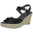 thumbnail image 1 of Softwalk Women's San Marino Platform Sandal,Black Patent,11 N US, 1 of 7