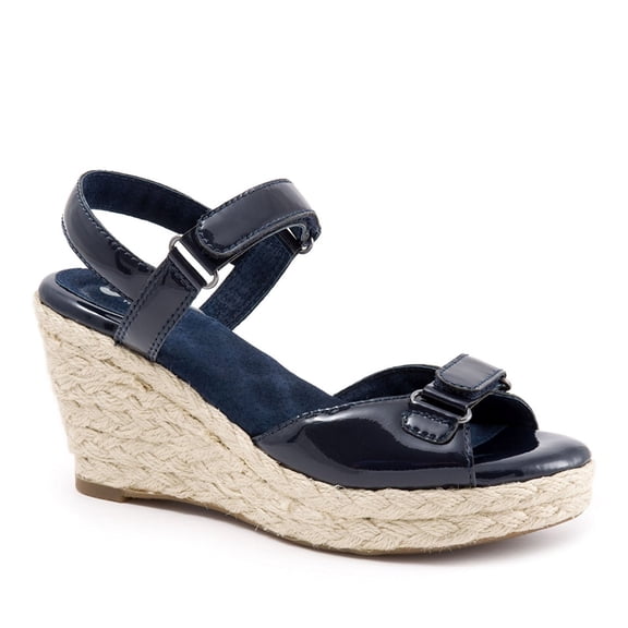 Softwalk Women's San Marino Wedge Sandals, Navy, 10.5 N Aa
