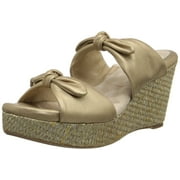 Softwalk Womens Sunnyvale Wedge Sandal 11 BM US, Gold Wash