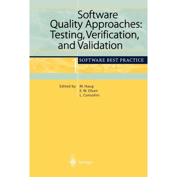 Software Best Practice Software Quality Approaches: Testing, Verification, and Validation: Software Best Practice 1, Book 1, (Paperback)