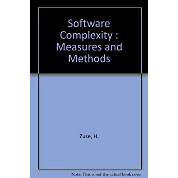 Pre-Owned Software Complexity : Measures and Methods (Library Binding) 9780899256405