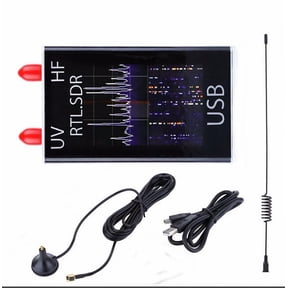 Software Defined Radio Receiver USB 2.0 Dongle, 100KHz-1.7GHz Full Band SDR Tuner With Antenna, Support AM/FM/SSB For Aviation Weather Broadcast Scanner, Compatible With PC Windows Linux Mac Android