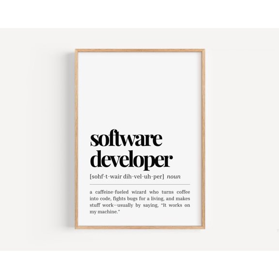 Software Developer Definition Coder Gift
