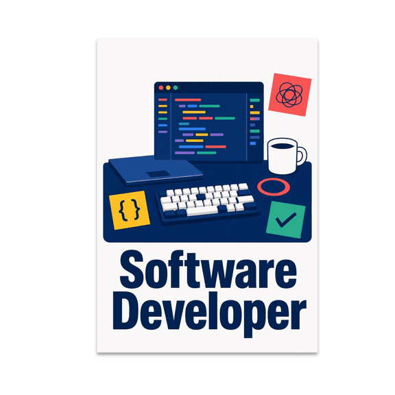 Software Developer Workplace Wall Art - Software Developer - 13x19 Poster Print