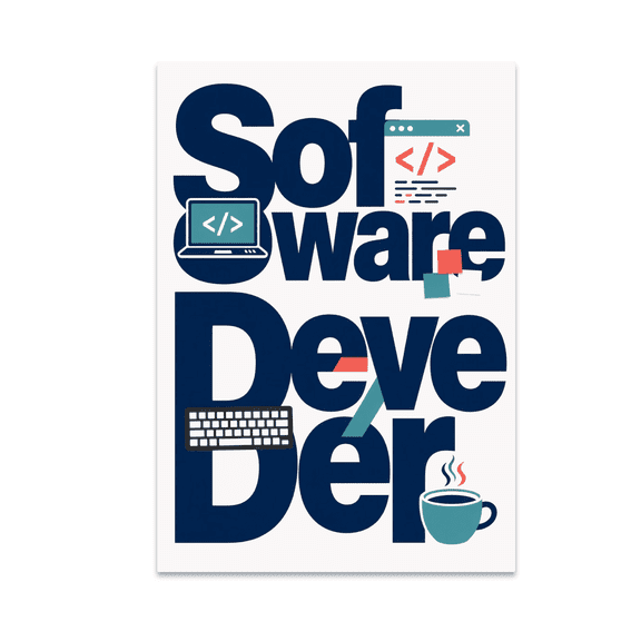 Software Developer Workplace Wall Art - Software Developer - 13x19 Poster Print