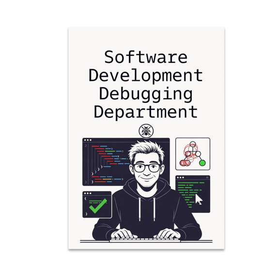 Software Development Debugging Department - Software Developers, 13 x 19 in Glossy Unframed Wall Poster, Vertical