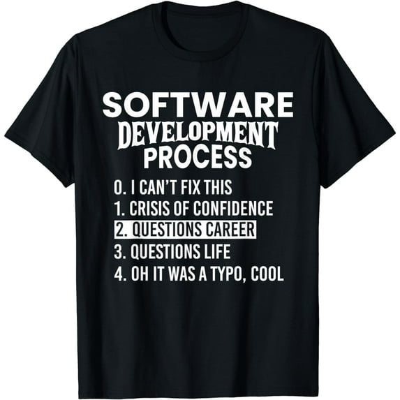 Software Development Process Python Coding & T Shirt Design