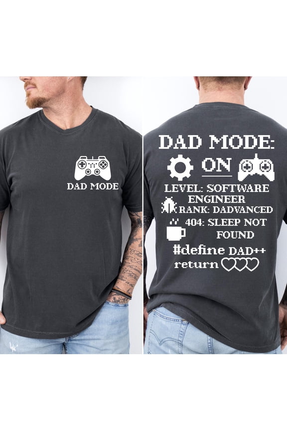 Software Engineer Dad Shirt Gamer Pixel TShirt for Father s Day Funny Coding Gift for Dad