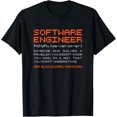 thumbnail image 1 of Software Engineer Definition Software Developer Teams Coder T-Shirt, 1 of 4